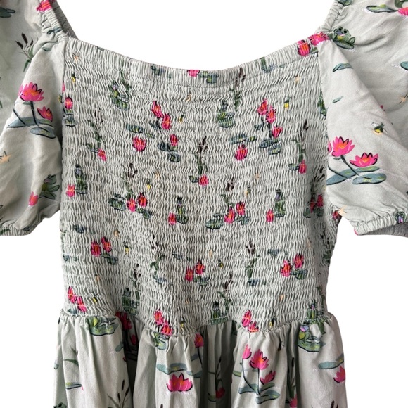 Disney The Princess And The Frog Lily Pads Flowers Smocked Dress Boxlunch Small - Picture 6 of 8